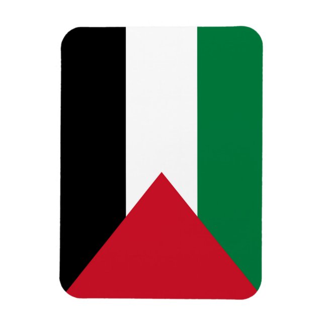 Imán oficialmente bandera del Estado de Palestina (Vertical)