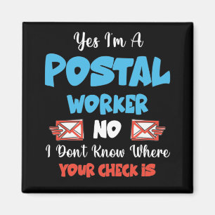 Imán Oficina de Correos de Empleado Postal, Carrier Cor