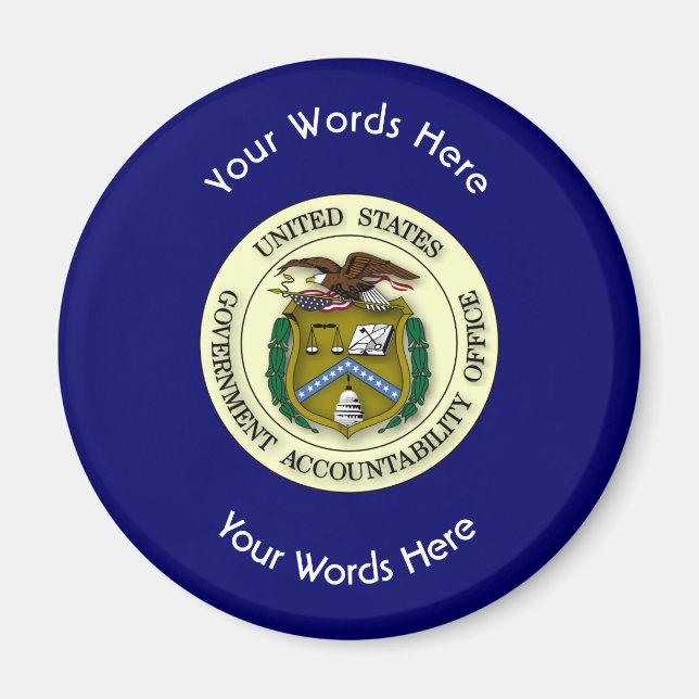 Imán Oficina de Responsabilidad Gubernamental GAO (Frente)