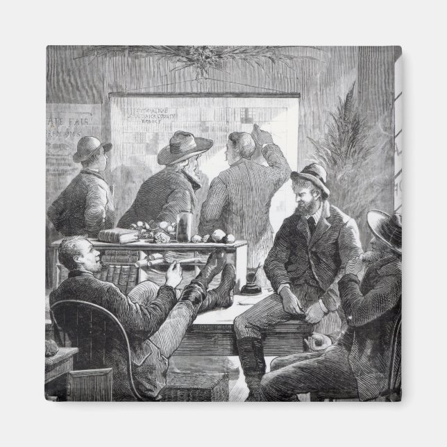 Imán Oficina terrestre de Kansas (Frente)