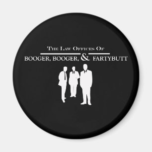 Imán Oficinas de Derecho de Booger Booger y Fartybutt