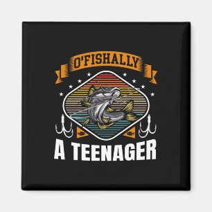 Imán O'fishalmente un adolescente cumpleaños 13 pescand