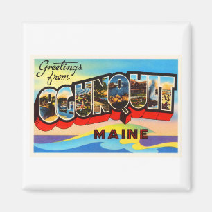 Imán Ogunquit Maine YO recuerdo viejo del viaje del