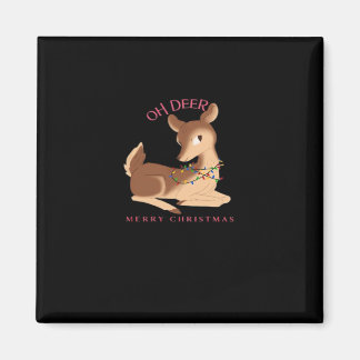Imán Oh Ciervo Navidad Diseño Moderno