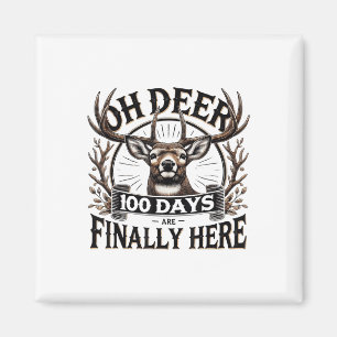 Imán Oh Deer 100 Días De Escuela Ya Están Acá La Caza D