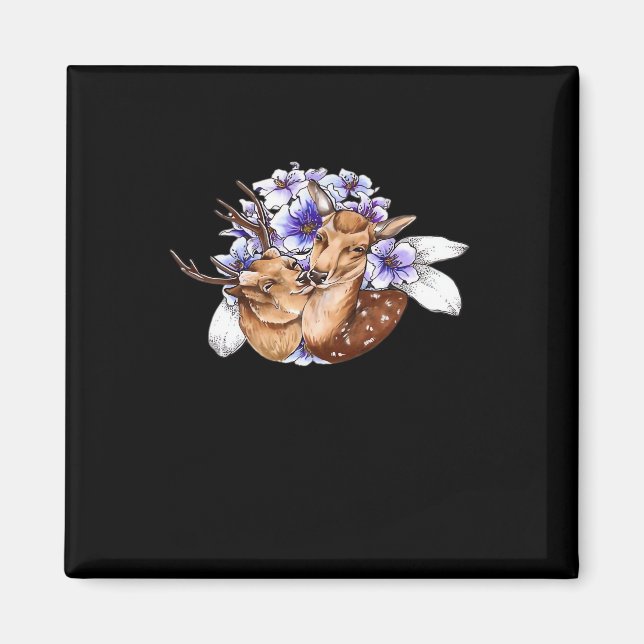 Imán Oh Deer Clean Minimal Style  (Frente)