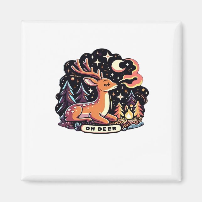 Imán Oh Deer Contemporary Graphic Vibe  (Frente)
