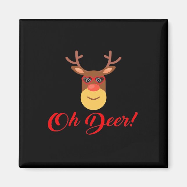 Imán Oh Deer Retro Classic   (Frente)