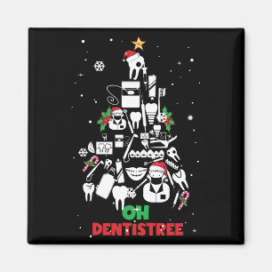 Imán Oh Dentistree Dentist Dental Teeth Árbol de Navid