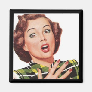 Imán "¡Oh, Dios mío!" RETRO HOUSEWIFE MAGNET
