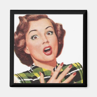 Imán "¡Oh, Dios mío!" RETRO HOUSEWIFE MAGNET
