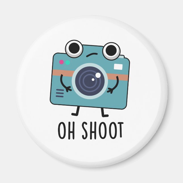 Imán Oh Disparen a divertida fotógrafa Camera Pun (Frente)