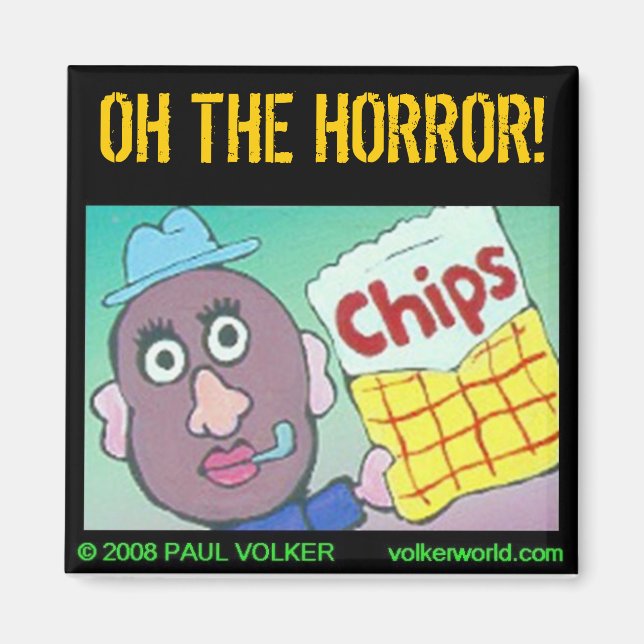 IMÁN ¡OH EL HORROR! $3.00 (Frente)