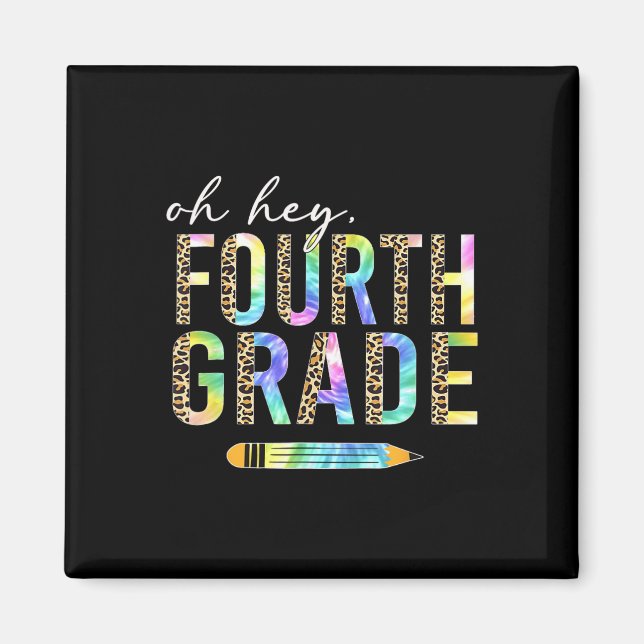 Imán Oh Hey cuarto grado de vuelta a la escuela estudia (Frente)