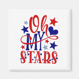 Imán Oh Mis Estrellas Fuegos Artificiales El 4 De Julio