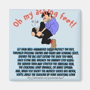 Imán "¡Oh mis pies dolorosos!"