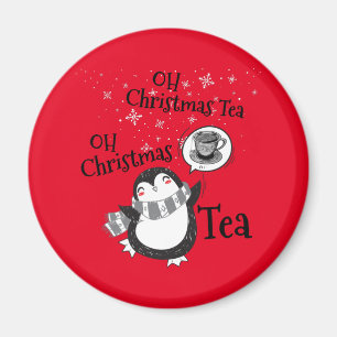 Imán Oh Navidades Tea Penguin Lover - Té Drinker