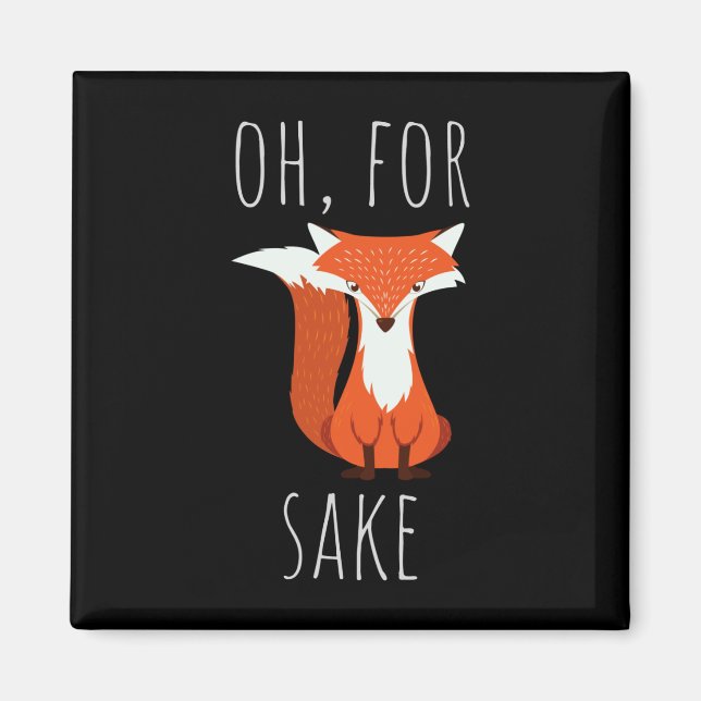 Imán Oh por el zorro del sake (Frente)