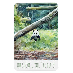 Imán Oh Shoot, eres el Cute Panda Magnet