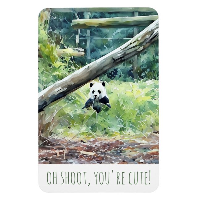 Imán Oh Shoot, eres el Cute Panda Magnet (Vertical)