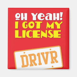 Imán ¡Oh si! ¡Tengo mi licencia! DR1VER
