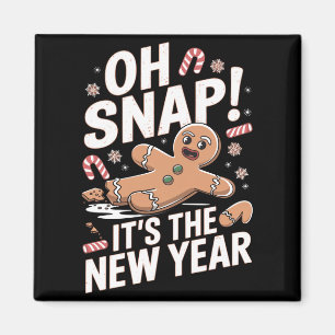Imán Oh Snap Es El Hombre De Jengibre De Año Nuevo Navi