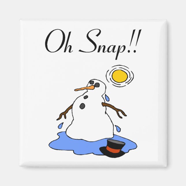 Imán ¡Oh Snap! (Snowman en fusión) (Frente)