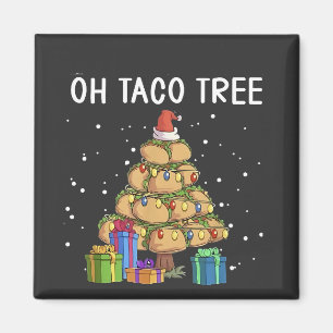 Imán Oh Taco Tree Funny Comida Mexicana Navidades Feo