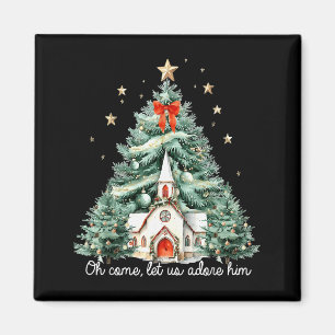 Imán Oh Venid Adoremosle Jesús Cristiano Navidad
