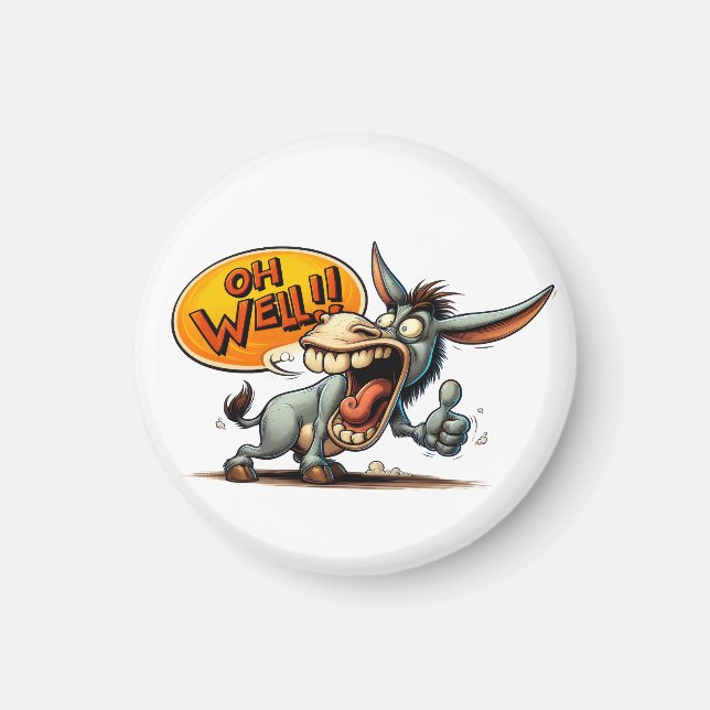 Imán "Oh Well Donkey Thumbs Up" Magnet (Frente)