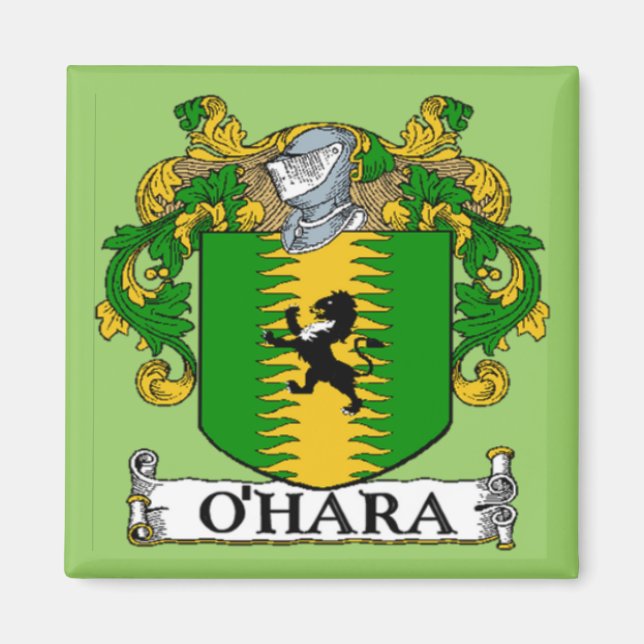 Imán O'Hara Escudo de Armas Magnet (Frente)