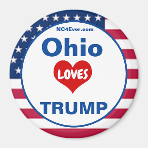 Imán Ohio AMA TRUMP Fridge patriótico