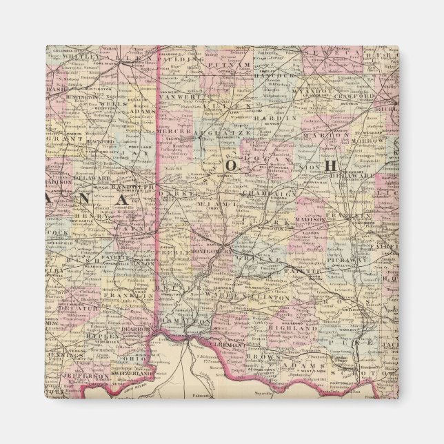 Imán Ohio, Indiana (Frente)