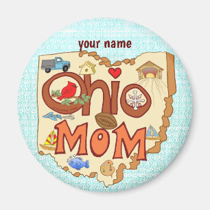Imán Ohio Mom Magnet