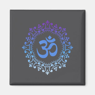 Imán Ohm Yoga Nueva Era Murciélago de Sonido Mandala Az