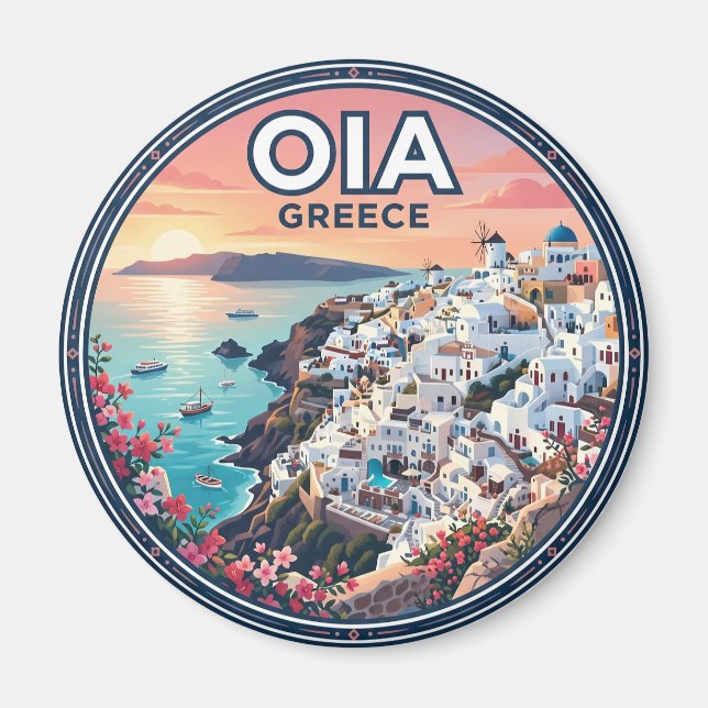 Imán Oia Grecia (Frente)