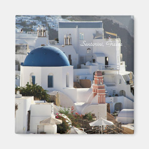 Imán Oia, Santorini Greece, photography, magnet