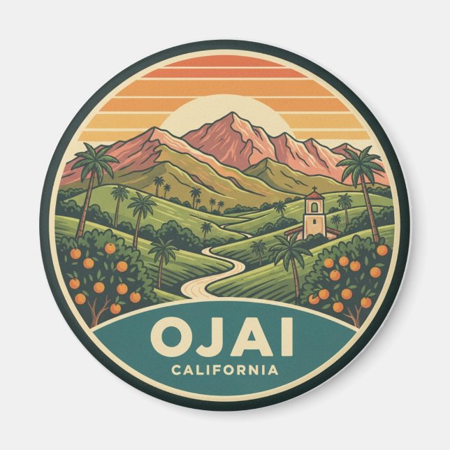 Imán Ojai California (Frente)