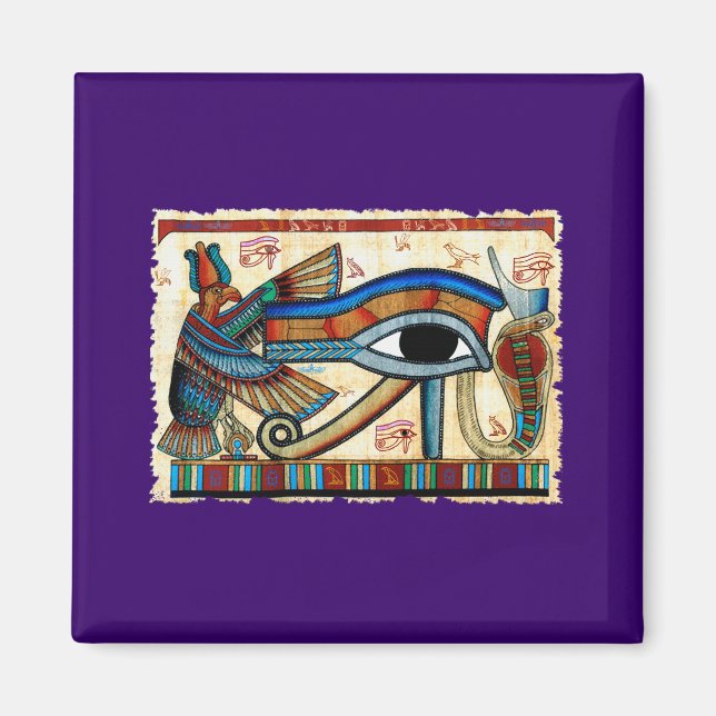 Imán OJO DE HORUS Colección de imanes de arte egipcio (Frente)