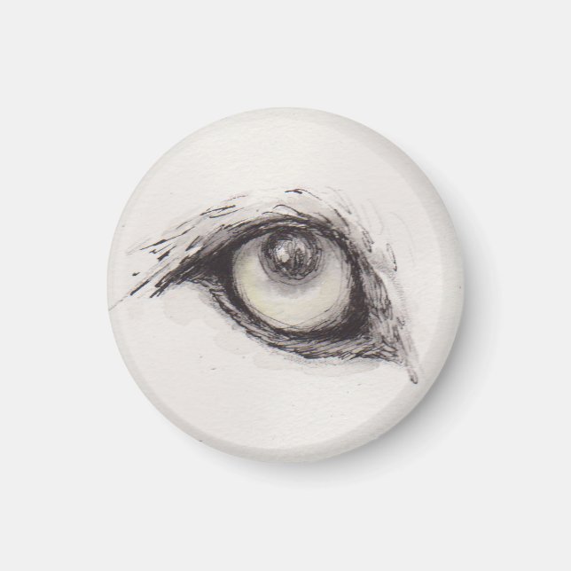 Imán Ojo del Lobo – Colección de Miradas (Frente)