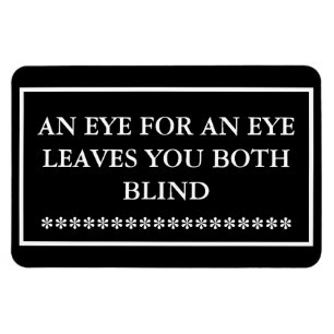 Imán OJO POR OJO TE DEJA AMBOS MAGNET CIEGO Negro