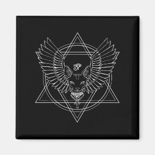 Imán Ojo Y Gato Egipcio De Horus Con Alas Para Las Muje