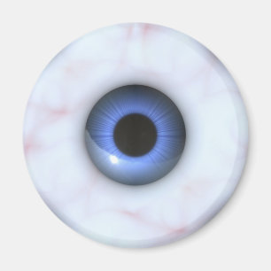 Imán ojos azules espeluznantes
