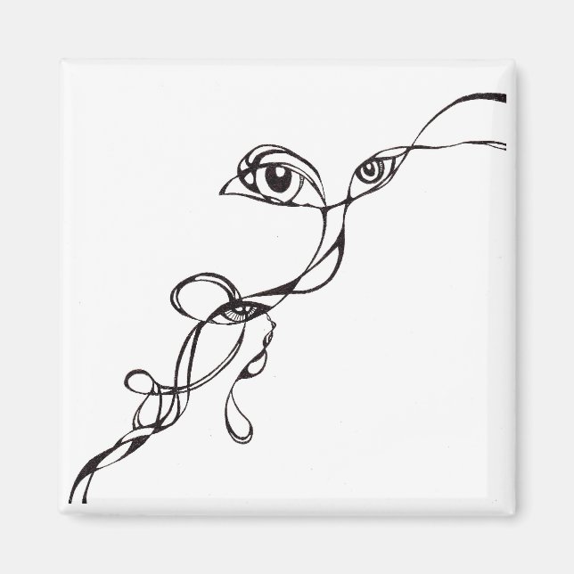 Imán Ojos en la oscuridad (Frente)