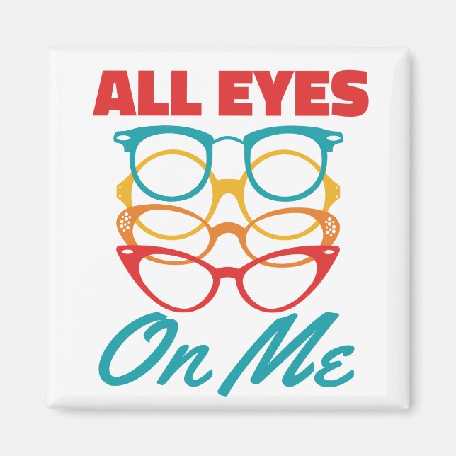 Imán Ojos para mí divertida optometrista (Frente)