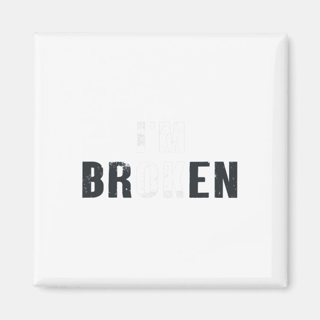 Imán Ok, estoy en la escuela de cumpleaños de hombres i (Frente)