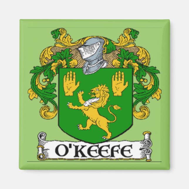 Imán O'Keefe Coat of Arms Magnet (Frente)