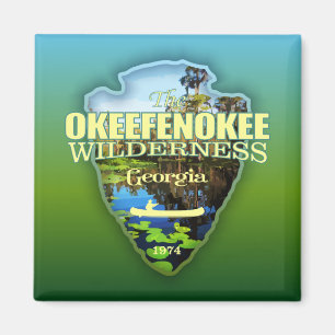 Imán Okeefenokee WA (punta de flecha)