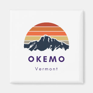 Imán Okemo Vermont Esquí Snowboard Hikers Regalos Para