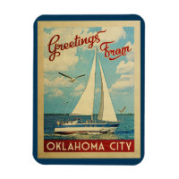 Oklahoma City Magnet Vintage Oklahoma